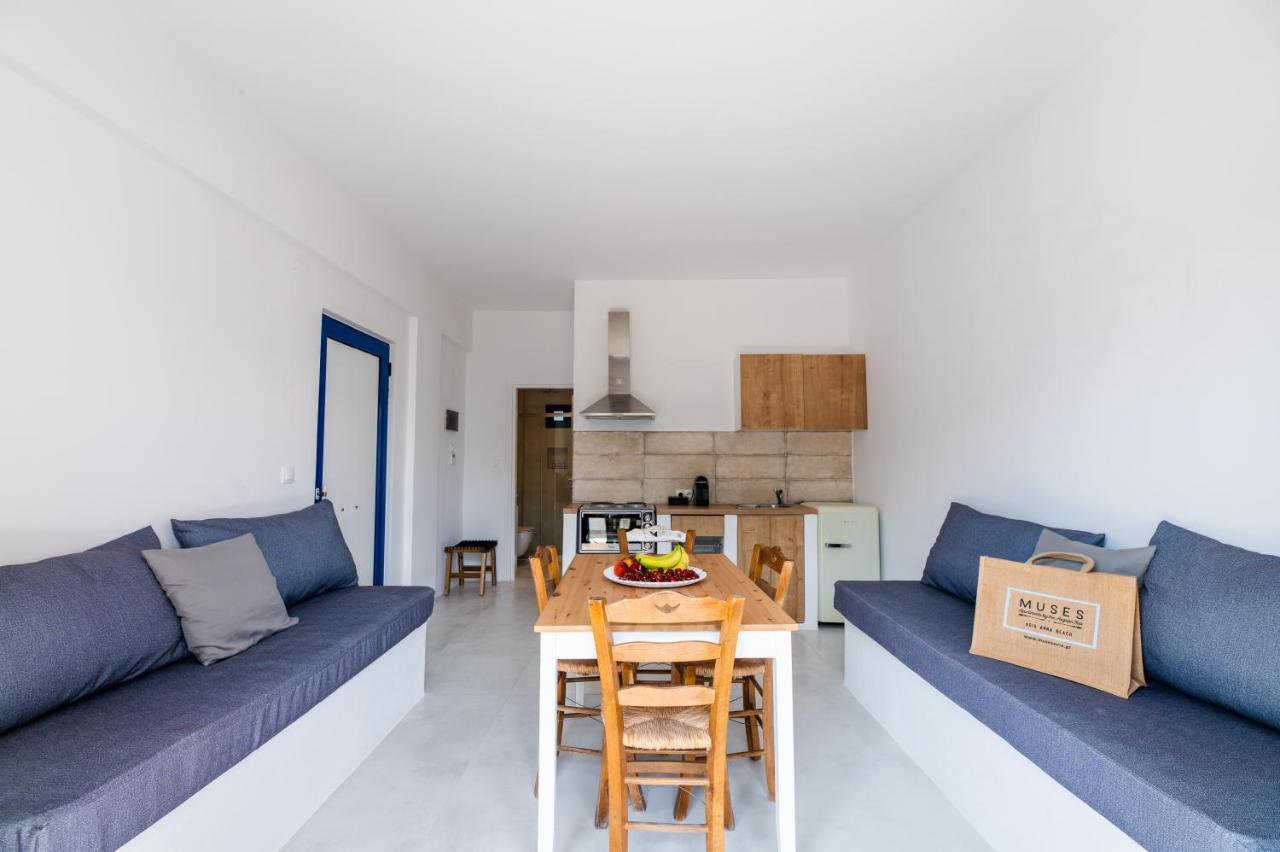 Muses Apartments Агия Анна Екстериор снимка